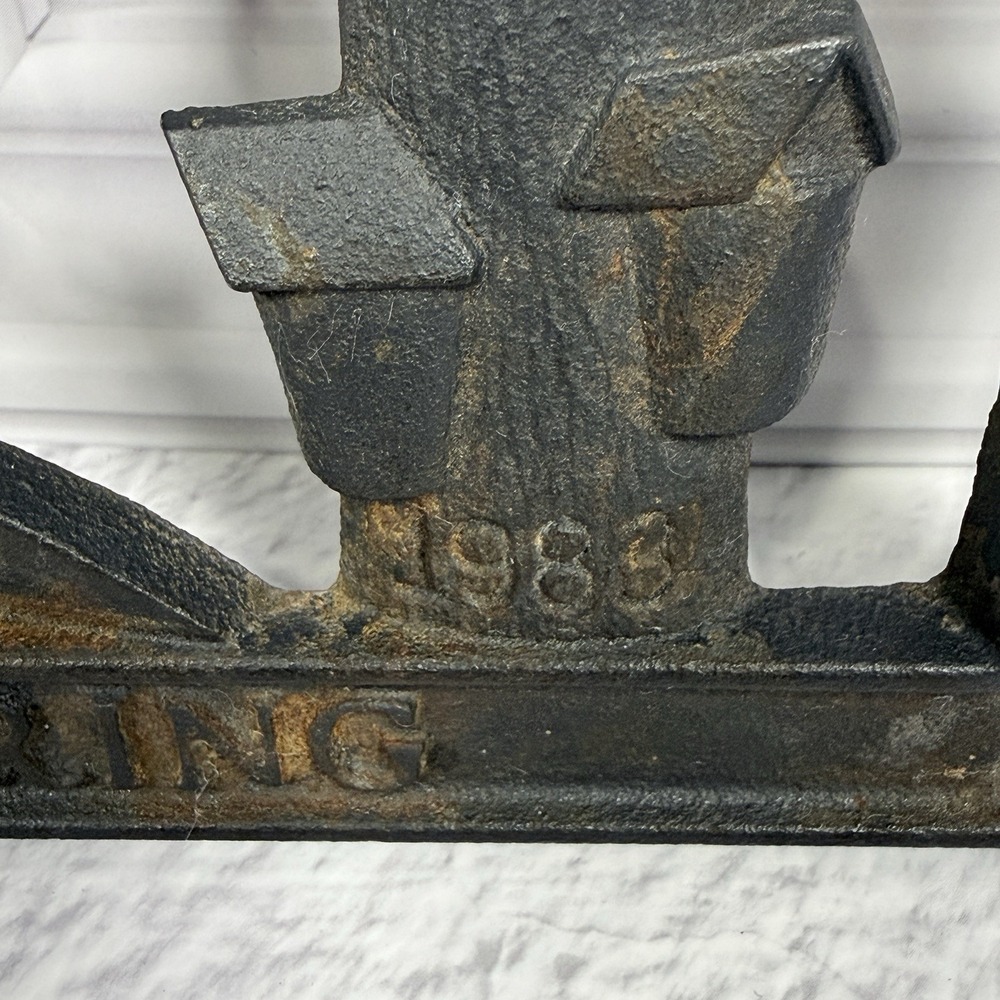 Vintage Vermont Castings 1983 Cast Iron Trivet Spring Edition Cottagecore Decor - Picture 2 of 11